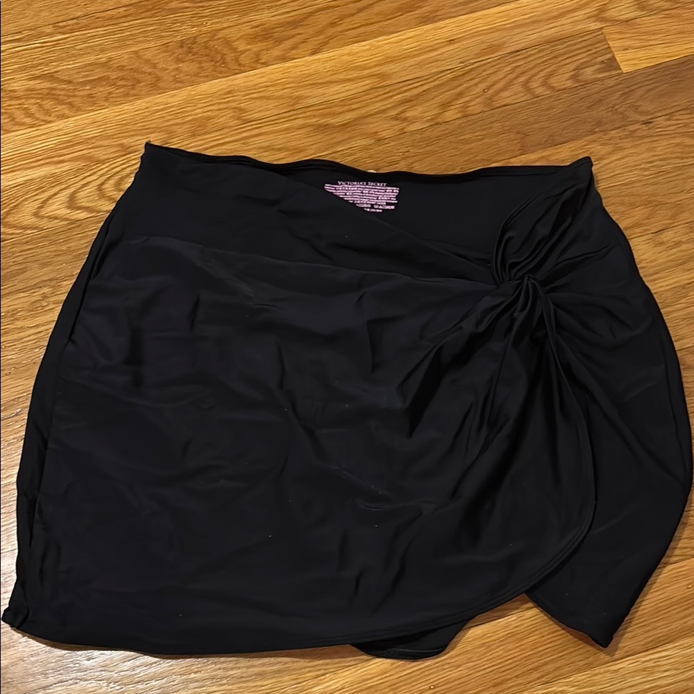 Victoria’s Secret Black swim Skirt with Side Knot Detail